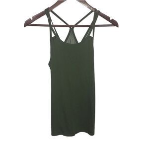 Women's Old Navy Active Dark Olive Green Tank Top